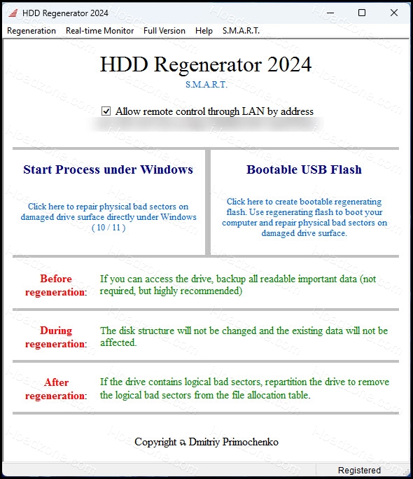 HDD Regenerator 2024 ล่าสุด ซ่อมแซมฮาร์ดดิสก์ แก้ Bad Sector โปรแกรม