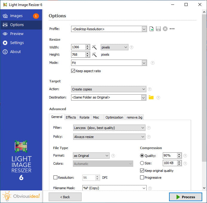 Light Image Resizer 7 ล่าสุด โปรแกรมย่อขนาดรูปภาพและแปลงไฟล์