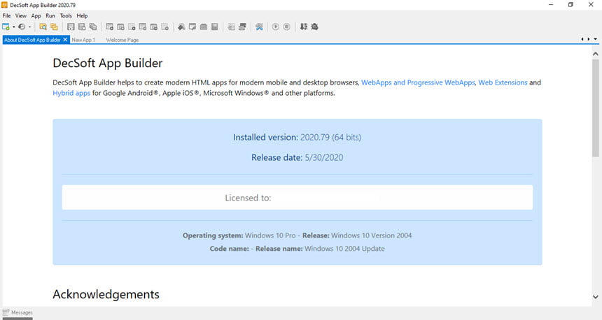 DecSoft App Builder 2020.79 (x64) โปรแกรมพัฒนาแอพพลิเคชั่น ฟรี