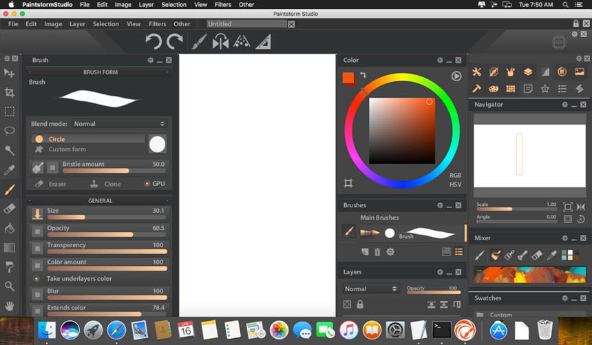 Paintstorm Studio 2.43 Full (macOS) โปรแกรมวาดภาพ Digital Painting สำหรับ macOS ฟรี