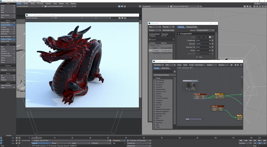 NewTek LightWave 3D 2019 ล่าสุด Full (Win/macOS) โปรแกรมออกแบบกราฟิก 3D ฟรี