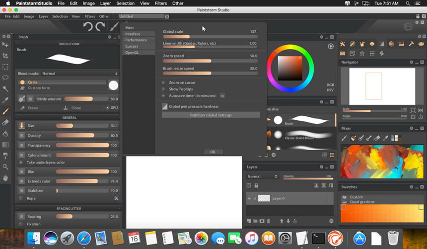 Paintstorm Studio 2.43 Full (macOS) โปรแกรมวาดภาพ Digital Painting สำหรับ macOS ฟรี