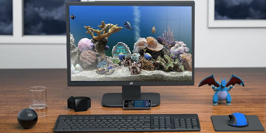 Marine Aquarium 3 ล่าสุด โปรแกรม เปลี่ยนภาพพักหน้าจอเป็นตู้ปลาสมจริง ฟรี