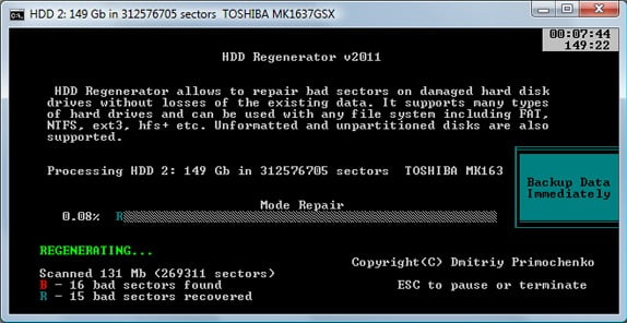 HDD Regenerator 2024 ล่าสุด ซ่อมแซมฮาร์ดดิสก์ แก้ Bad Sector โปรแกรม