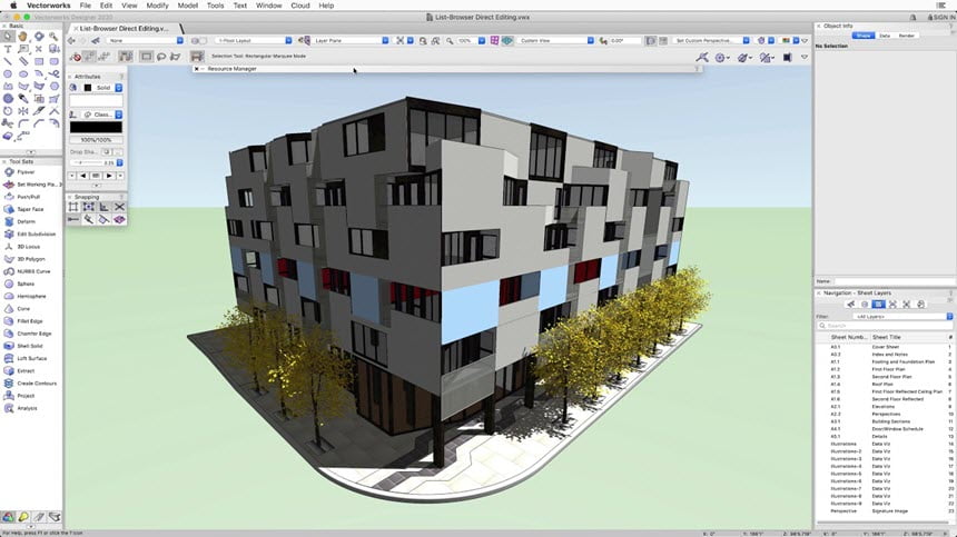 Vectorworks 2020 SP2 Full (Win/macOS) โปรแกรมเขียนแบบ CAD 2D / 3D ฟรี ฟรี
