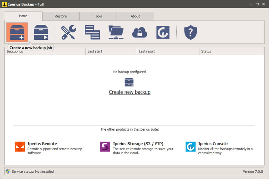 Iperius Backup Full 8 ล่าสุด โปรแกรมสำรองข้อมูลและกู้คืนระบบ ครบวงจร
