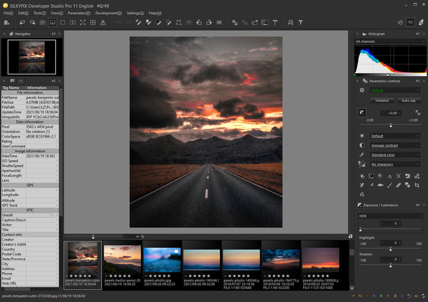 SILKYPIX Developer Studio Pro 11 ล่าสุด โปรแกรมแต่งรูปภาพ