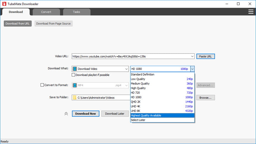 TubeMate Downloader ล่าสุด ดาวน์โหลดวิดีโอ YouTube โปรแกรม