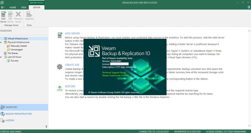 Veeam Backup & Replication 10.0 Full โปรแกรมสำรองและกู้คืนข้อมูล VM ฟรี