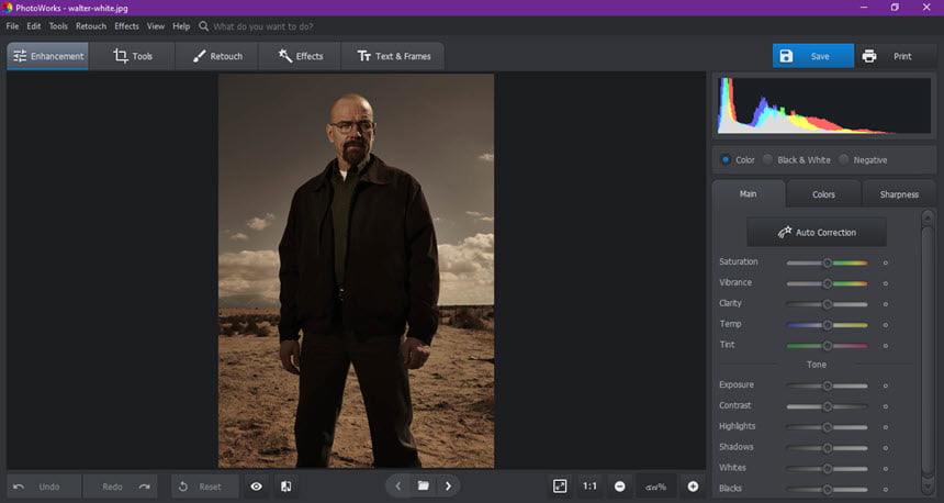 AMS Software PhotoWorks 9.0 โปรแกรมแต่งรูป แก้ไขไฟล์ Raw ฟรี