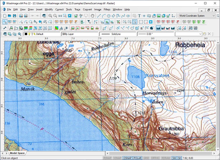 CSoft WiseImage Pro 23 ล่าสุด แปลง Raster เป็น Vector โปรแกรม