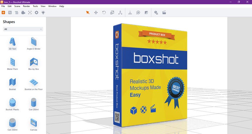 Appsforlife Boxshot Ultimate 5 ล่าสุด โปรแกรมออกแบบบรรจุภัณฑ์ 3D