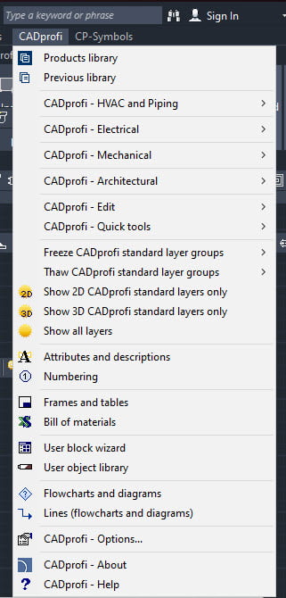 CADprofi 2020.15 (x64) ปลั๊กอินเสริม โปรแกรม CAD
