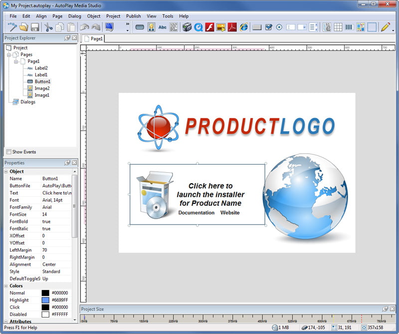 AutoPlay Media Studio 8 ล่าสุด Retail พร้อม Plugins Bundle Portable โปรแกรมสร้าง Autorun Menu