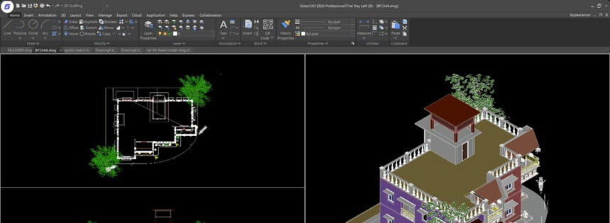 GstarCAD 2020 Pro Full โปรแกรมเขียนแบบ CAD 2D /3D ฟรี
