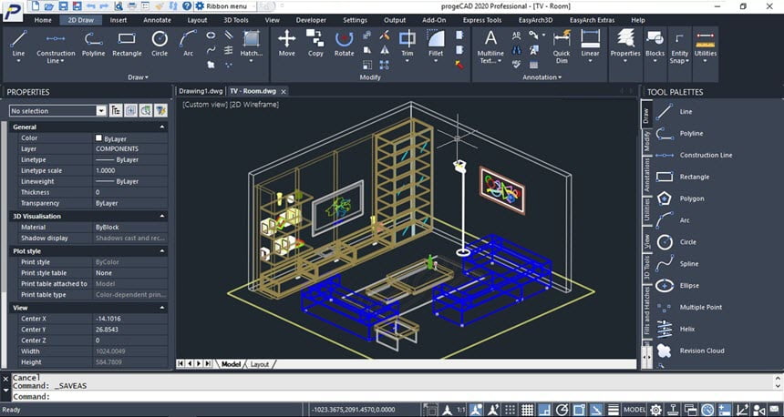 progeCAD 2020 ล่าสุด Pro Full โปรแกรมเขียน CAD 2D / 3D ฟรี