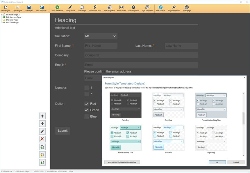Arclab Web Form Builder 5 ล่าสุด โปรแกรมสร้างฟอร์มออนไลน์