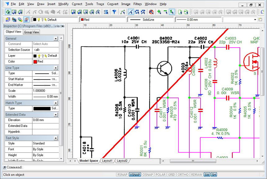 CSoft WiseImage Pro 23 ล่าสุด แปลง Raster เป็น Vector โปรแกรม