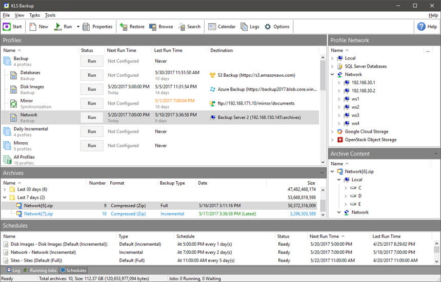 KLS Backup Pro 2019 ล่าสุด โปรแกรมสำรองข้อมูล PC / Server / Cloud ฟรี