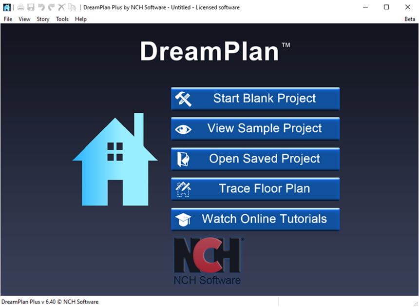NCH DreamPlan Plus 7.83 โปรแกรมออกแบบบ้าน 3 มิติ