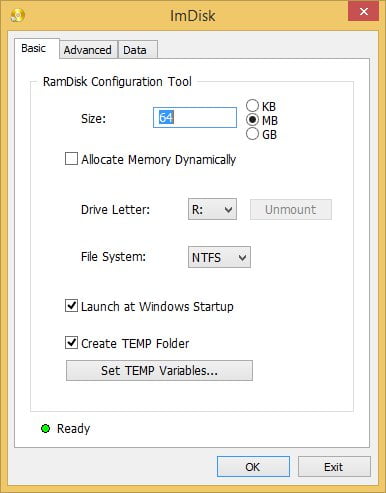 ImDisk Toolkit 20250206 โปรแกรมสร้าง RamDisk ฟรี
