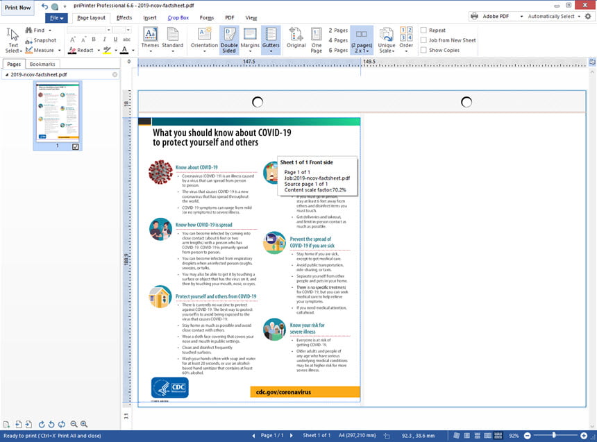 priPrinter Pro 7 ล่าสุด Beta โปรแกรมจัดการเอกสารก่อนพิมพ์