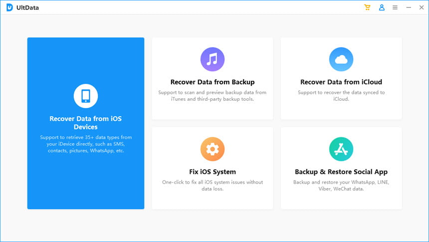 Tenorshare UltData for iPhone 10 ล่าสุด โปรแกรมกู้ข้อมูล iPhone iPad และอุปกรณ์ iOS ฟรี