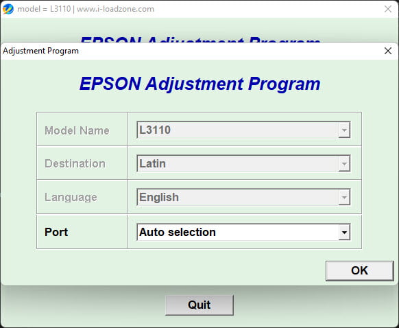 โปรแกรมเคลียร์ซับหมึก EPSON L3110 L3150 L3160 L1110 L5190 (Latin) ฟรี