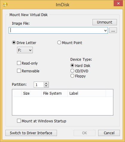 ImDisk Toolkit 20250206 โปรแกรมสร้าง RamDisk ฟรี