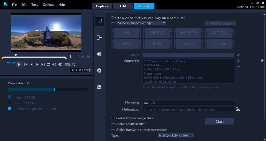 Corel VideoStudio Ultimate 2020 ล่าสุด โปรแกรมตัดต่อวิดีโอ ครบวงจร ฟรี