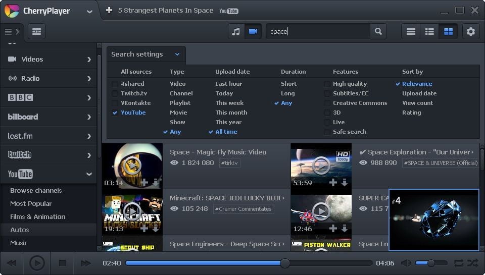 CherryPlayer 3 ล่าสุด Offline Installer โปรแกรมดูหนัง ดูสตรีมมิ่ง ฟรี