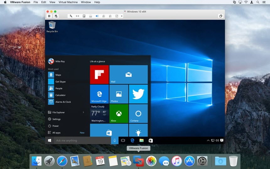 VMware Fusion Pro 11 ล่าสุด (macOS) โปรแกรมรัน Windows บน Mac ฟรี