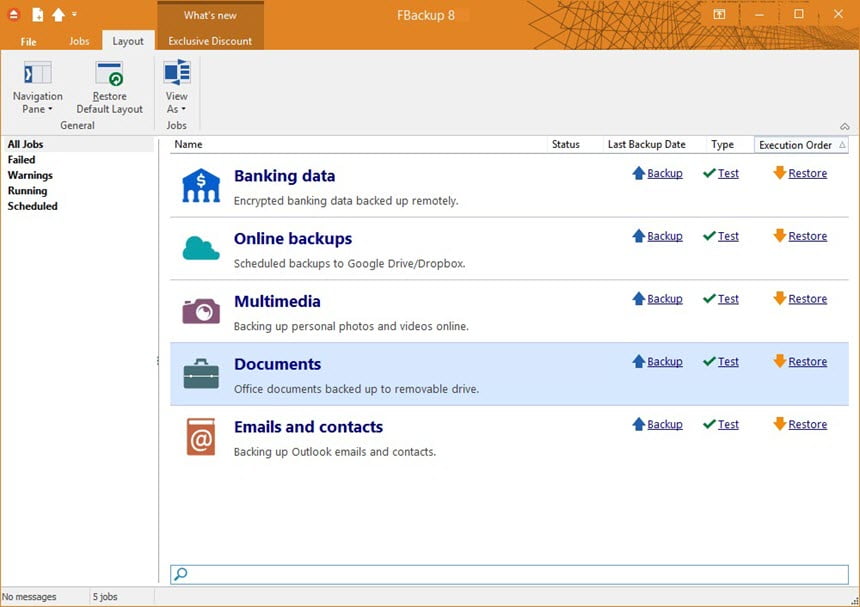 FBackup 9 ล่าสุด โปรแกรมสำรองข้อมูลในเครื่อง ฟรี