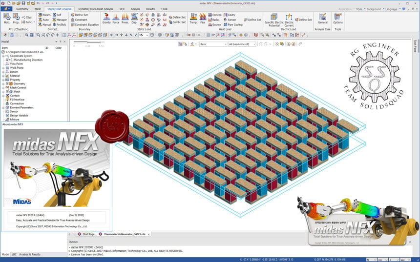 midas NFX 2020 โปรแกรมวิเคราะห์โครงสร้าง 3D ฟรี
