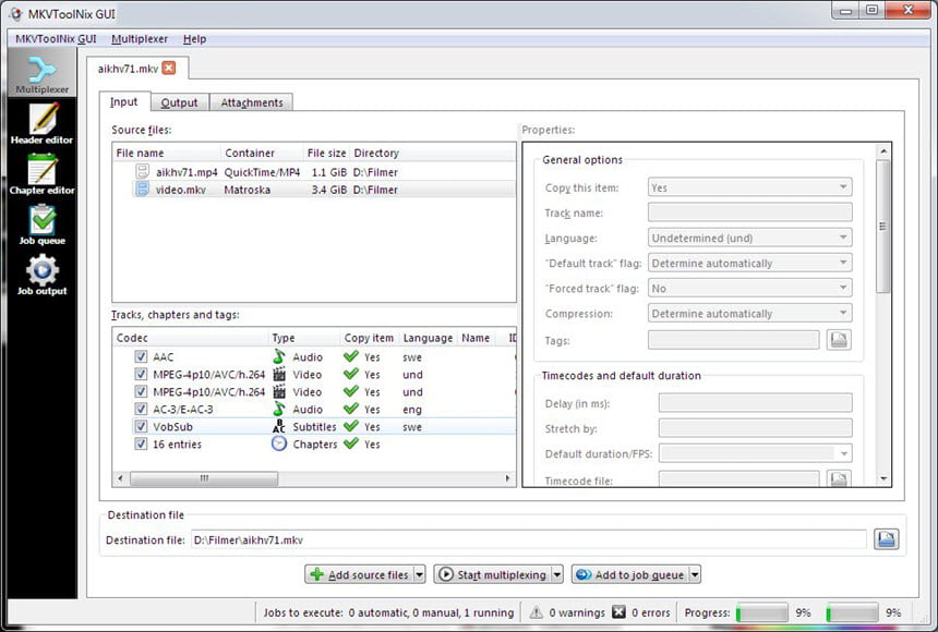 MKVToolNix 99.0 โปรแกรมจัดการและรวมไฟล์วิดีโอ MKV ประสิทธิภาพสูง