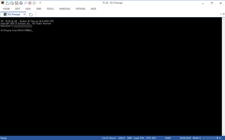 JP Software Take Command / CMDebug / TCC (x64) โปรแกรมพิมพ์คำสั่ง Command Line ขั้นสูง ฟรี ล่าสุด