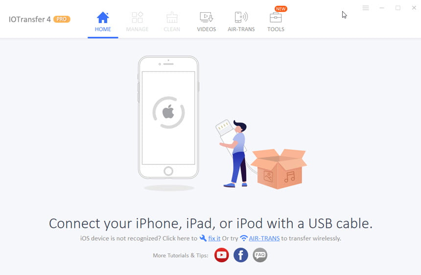 IOTransfer Pro 4 ล่าสุด โปรแกรมจัดการ iPhone, iPod, iPad ฟรี
