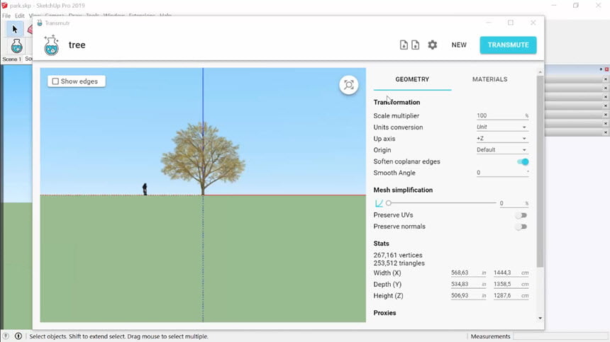 Transmutr Artist 1 ล่าสุด for SketchUp ปลั๊กอิน Import 3D สำหรับ SketchUp โปรแกรม