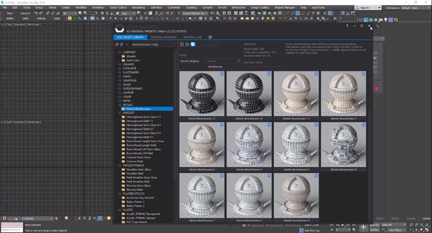 SIGERSHADERS XS Material Presets Studio for 3ds Max 2013 ล่าสุด – 2021 ฟรี โปรแกรม