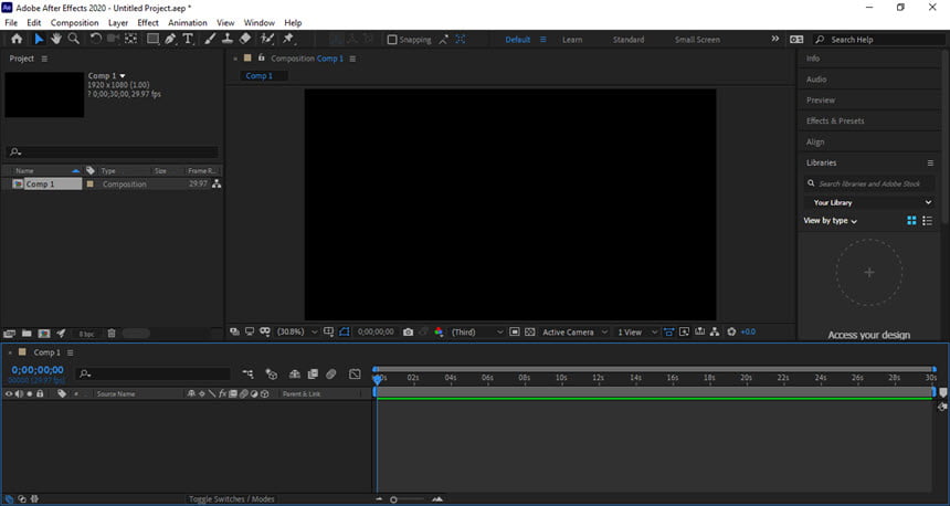 Adobe After Effects CC 2020 ล่าสุด (x64) โปรแกรมตัดต่อวิดีโอ สร้าง CG ฟรี