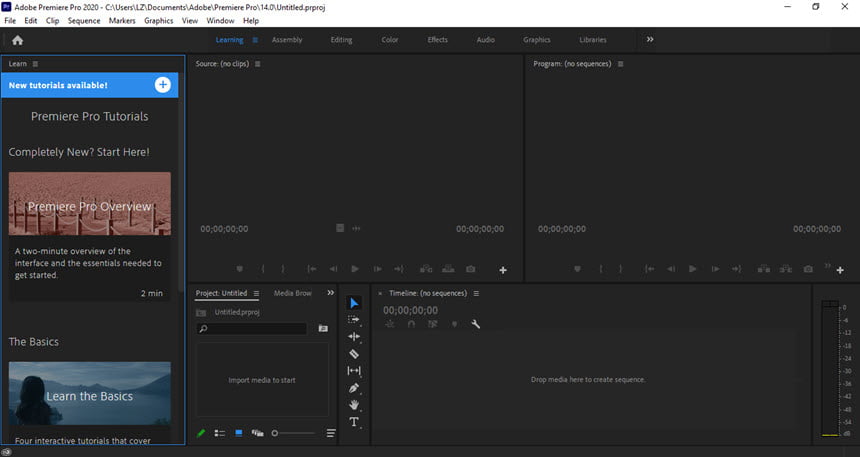 Adobe Premiere Pro CC 2020 ล่าสุด (x64) โปรแกรมตัดต่อวิดีโอ