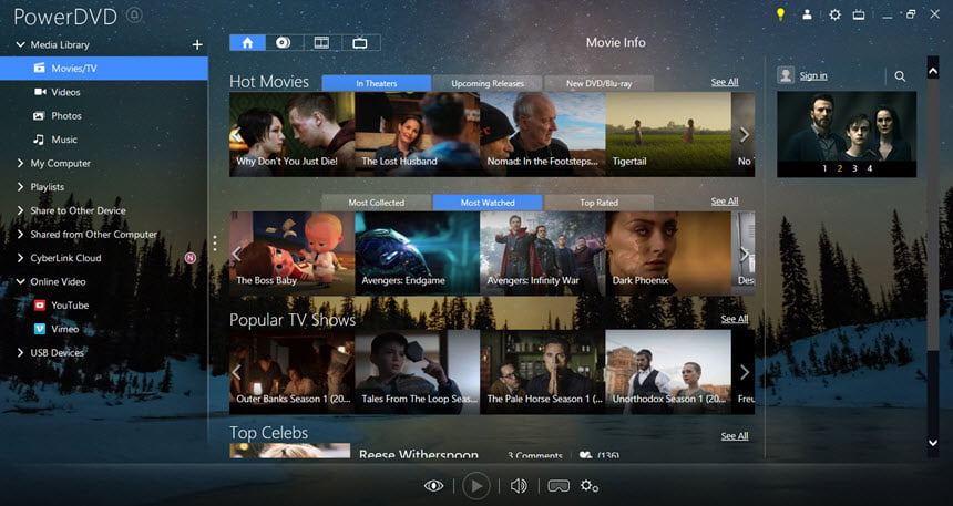 CyberLink PowerDVD Ultra 2020 ล่าสุด โปรแกรม เล่นแผ่น CD / DVD Blu-ray 4K ฟรี