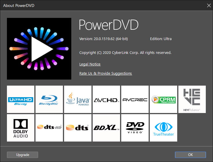 CyberLink PowerDVD Ultra 2020 ล่าสุด โปรแกรม เล่นแผ่น CD / DVD Blu-ray 4K ฟรี