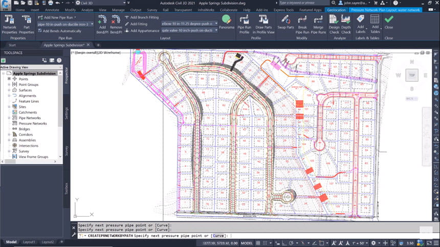 Autodesk AutoCAD Civil 3D 2021 ล่าสุด พร้อม Hotfix พร้อม Extra โปรแกรมออกแบบงาน 3D