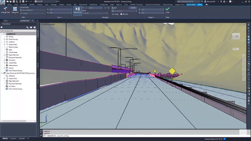 Autodesk AutoCAD Civil 3D 2021 ล่าสุด พร้อม Hotfix พร้อม Extra โปรแกรมออกแบบงาน 3D