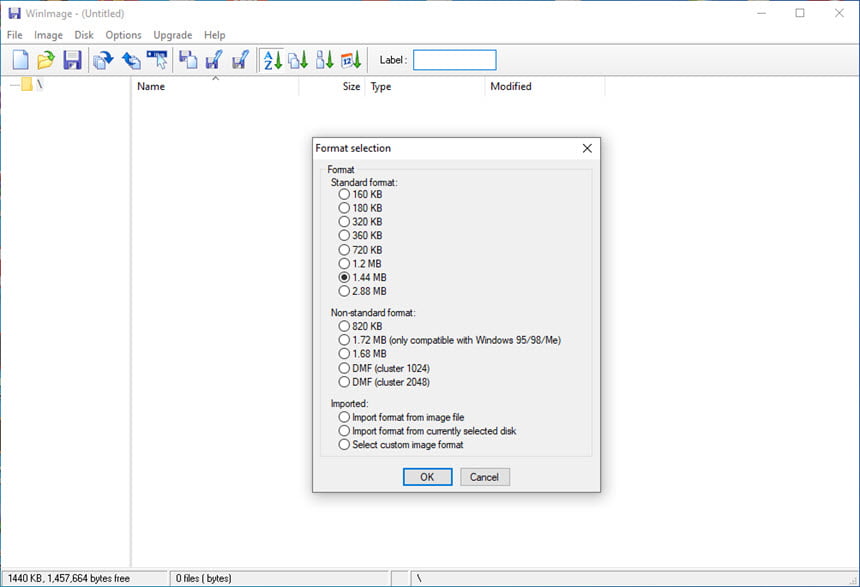 WinImage 11.00 โปรแกรจัดการไฟล์อิมเมจ ISO โปรแกรม