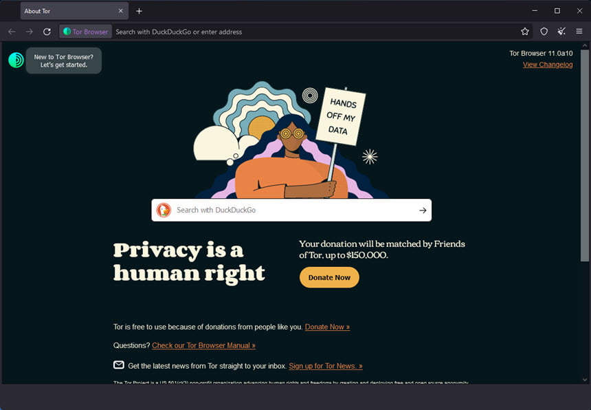 Tor Browser 11 ล่าสุด (Win/macOS) เว็บเบราว์เซอร์ ความเป็นส่วนตัวสูง ฟรี โปรแกรม