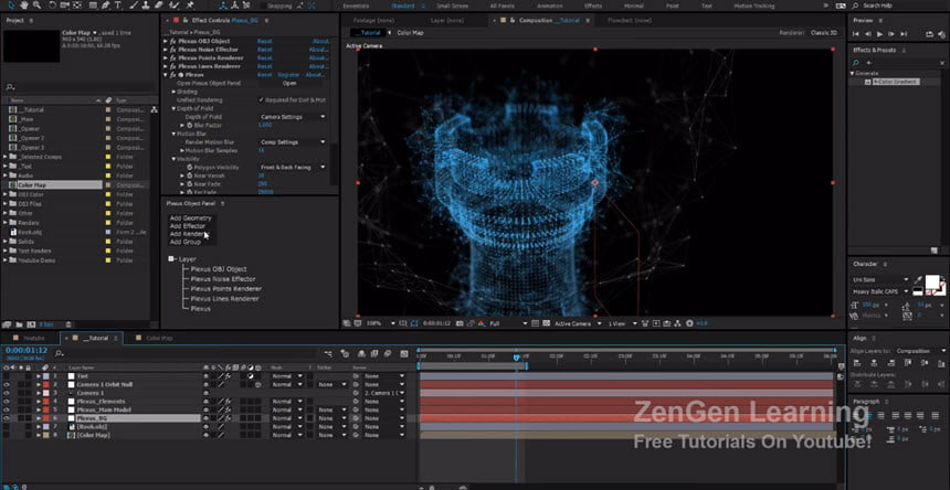 Rowbyte Plexus 3 ล่าสุด for After Effects ปลั๊กอิน After Effects ฟรี โปรแกรม