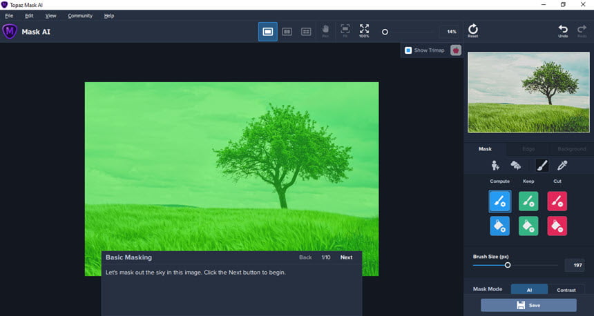 Topaz Mask AI 1 ล่าสุด (x64) เปลี่ยนพื้นหลัง ด้วย AI ฟรี โปรแกรม