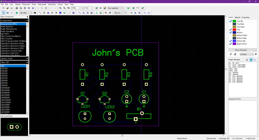 DipTrace 4 ล่าสุด (x64) โปรแกรมออกแบบ PCB